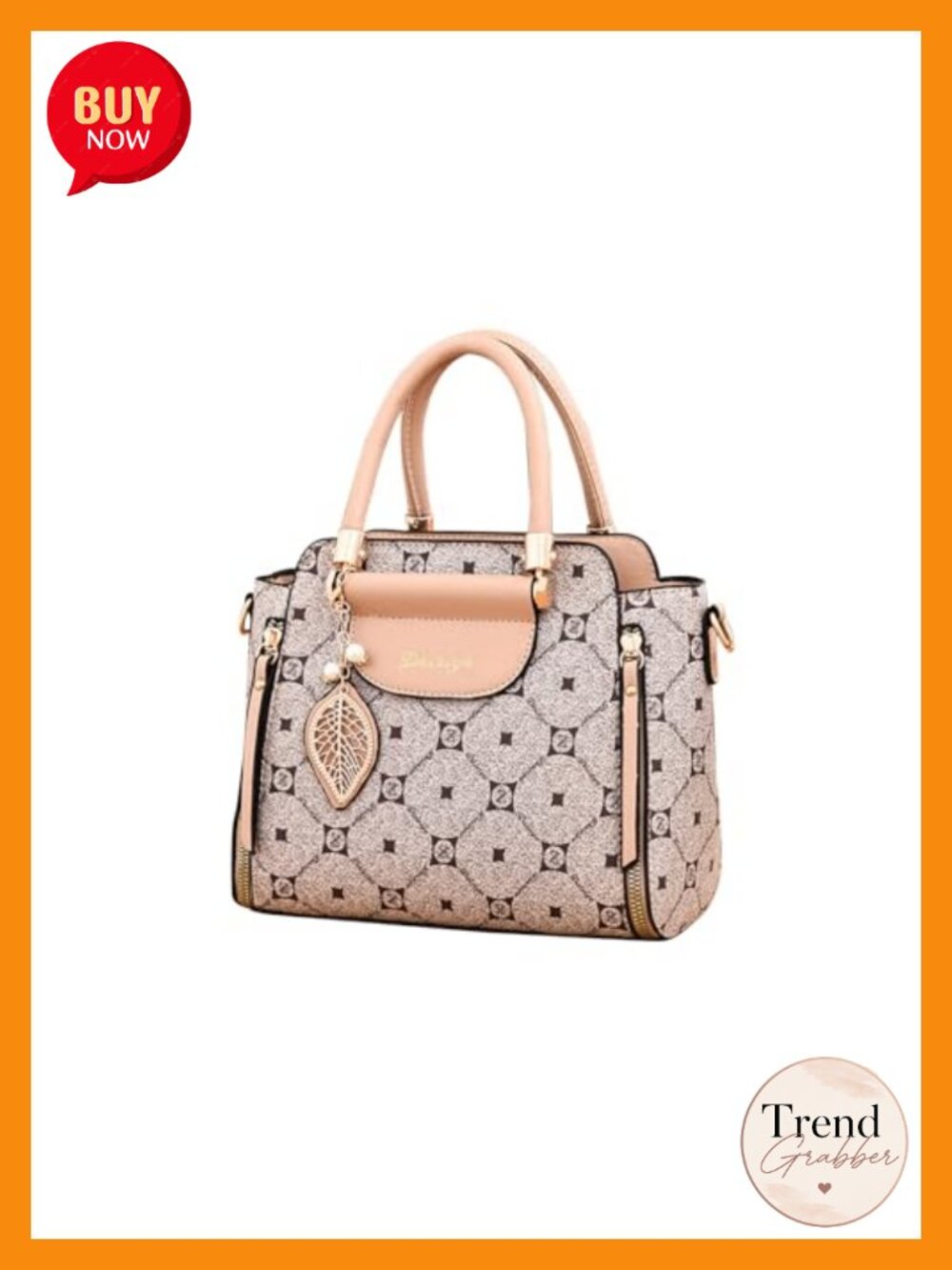 PU Leather Satchel Handbag Women Shoulder Bag Crossbody Tote Multi-Pocket